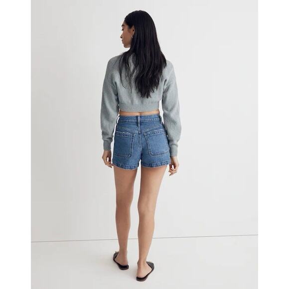 Madewell Sz 22W The Denim Emmett Short: Patch Pocket Edition - Picture 2 of 12